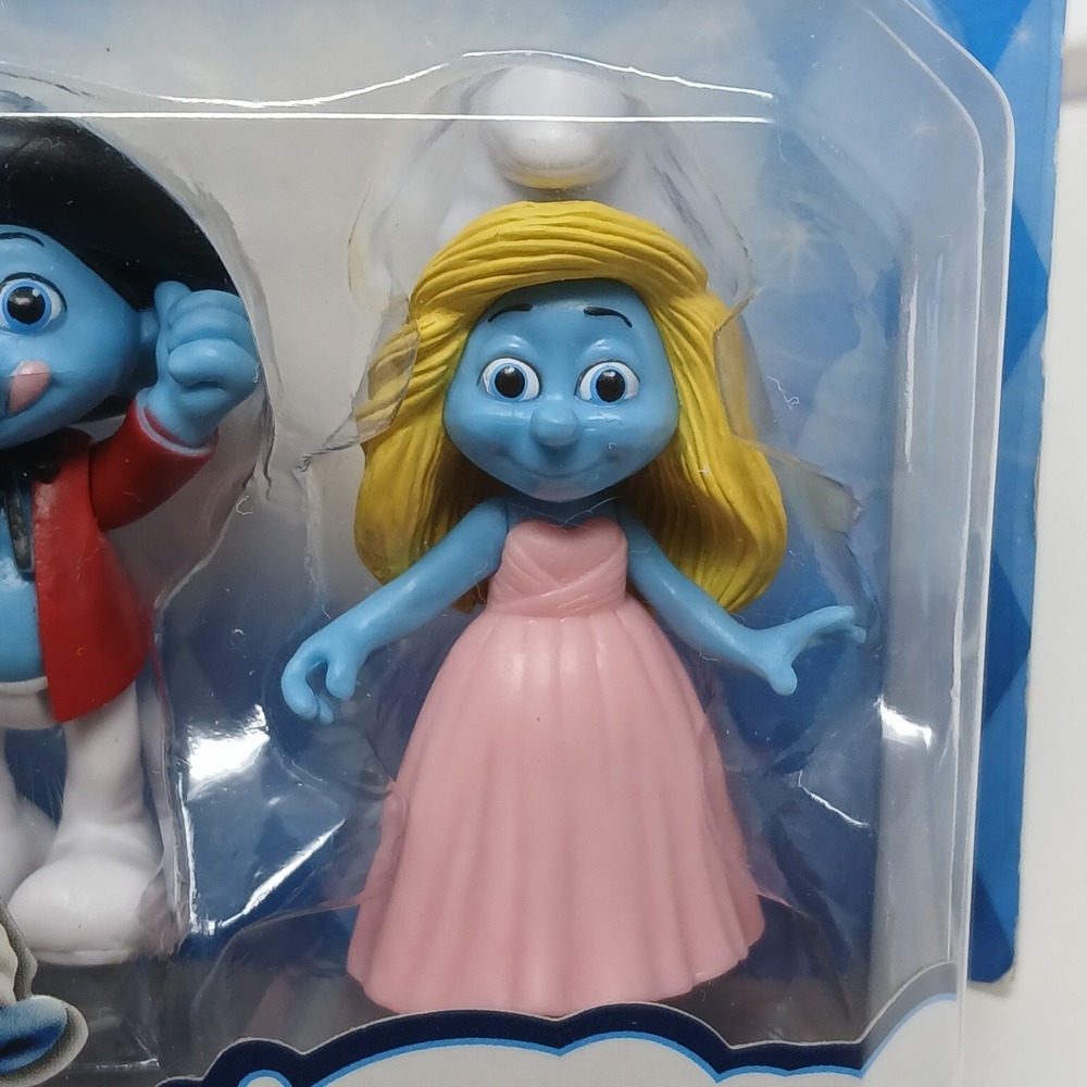 Smurfs The Lost Village Painter Smurf & Smurfette - 2 PACK Figure Set 2013 Movie - Picture 6 of 9
